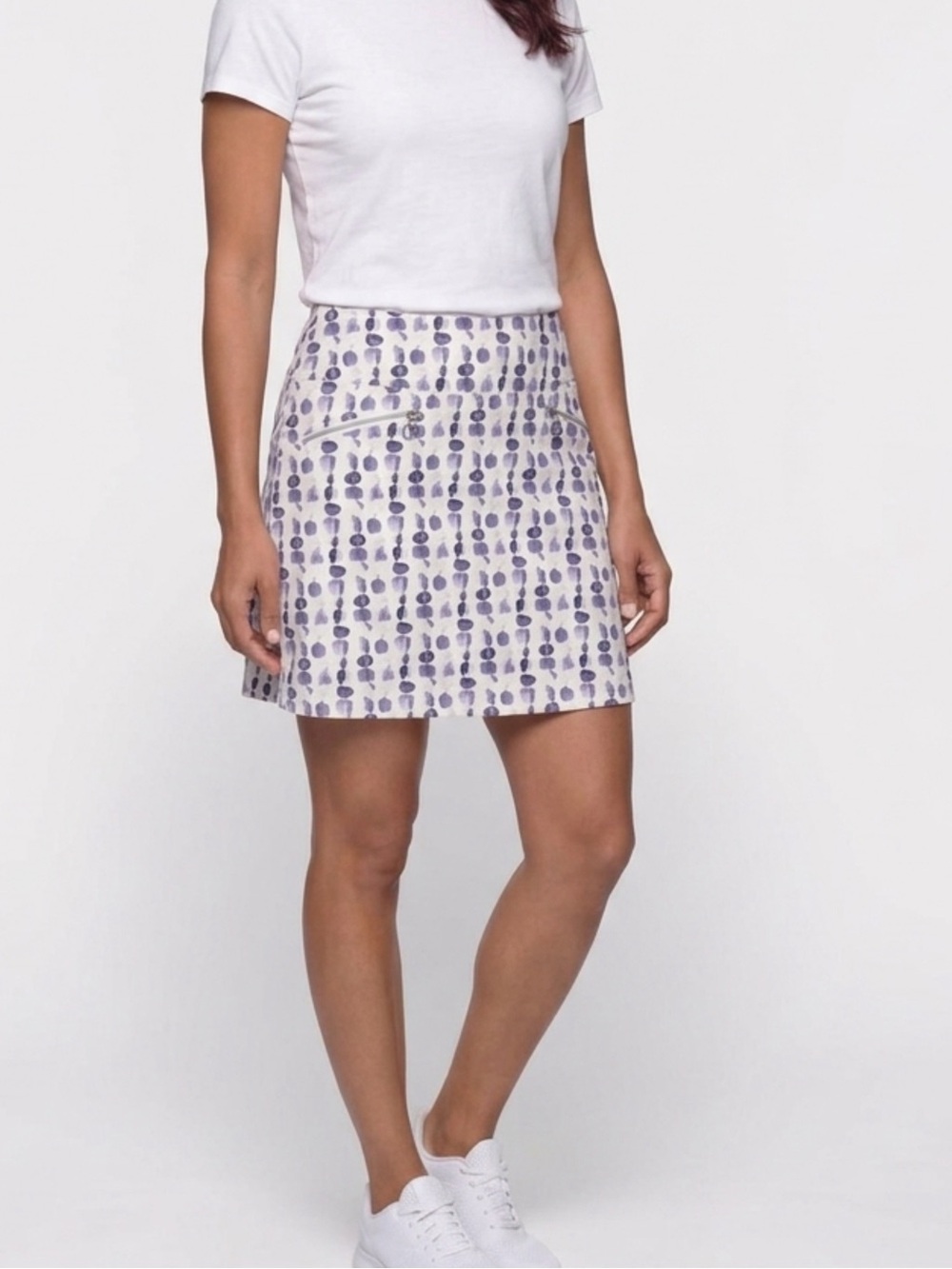 GG Blue Women's Golf Skirt - White and Purple size XS